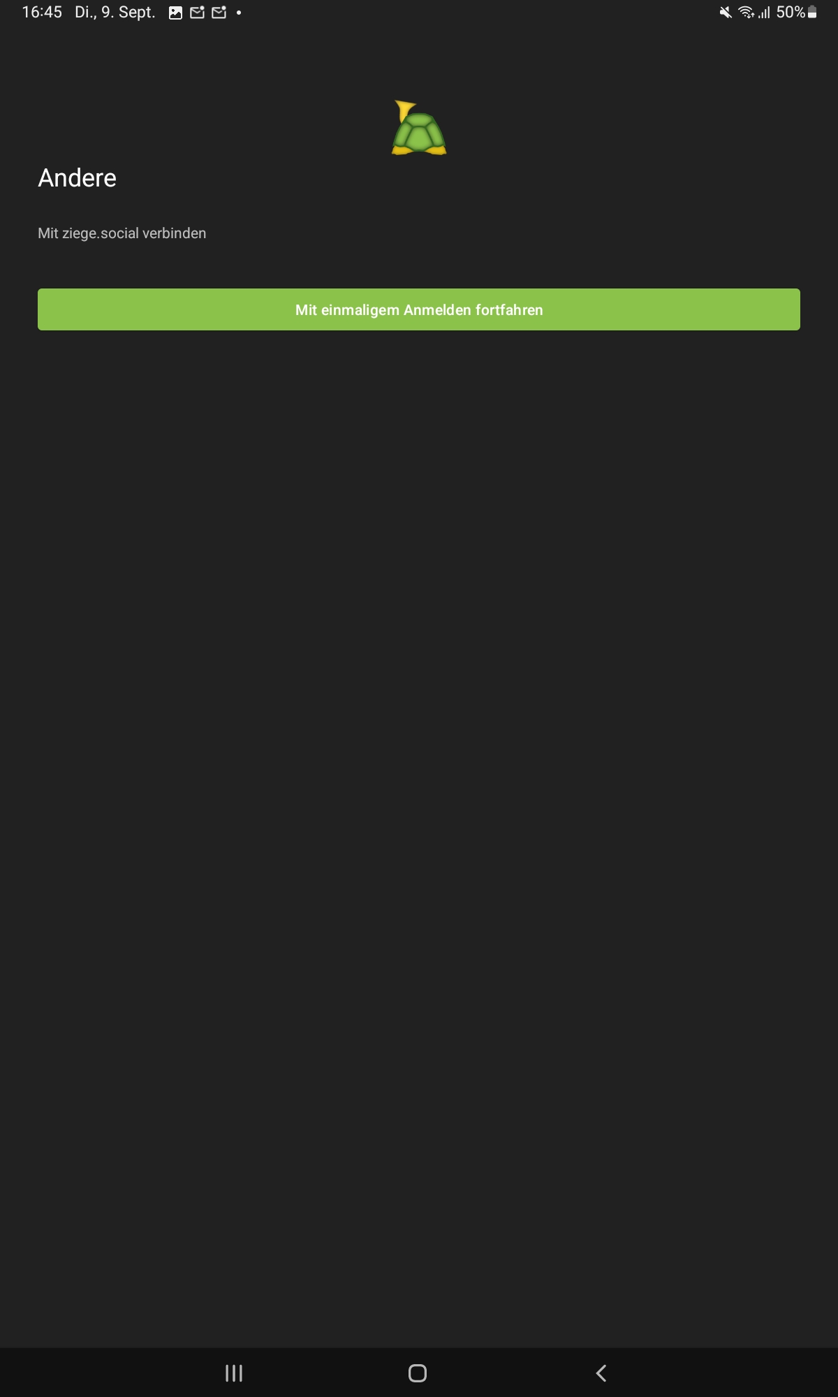 weiter nach Servereingabe